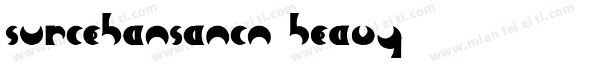 surcehansancn heavy字体转换